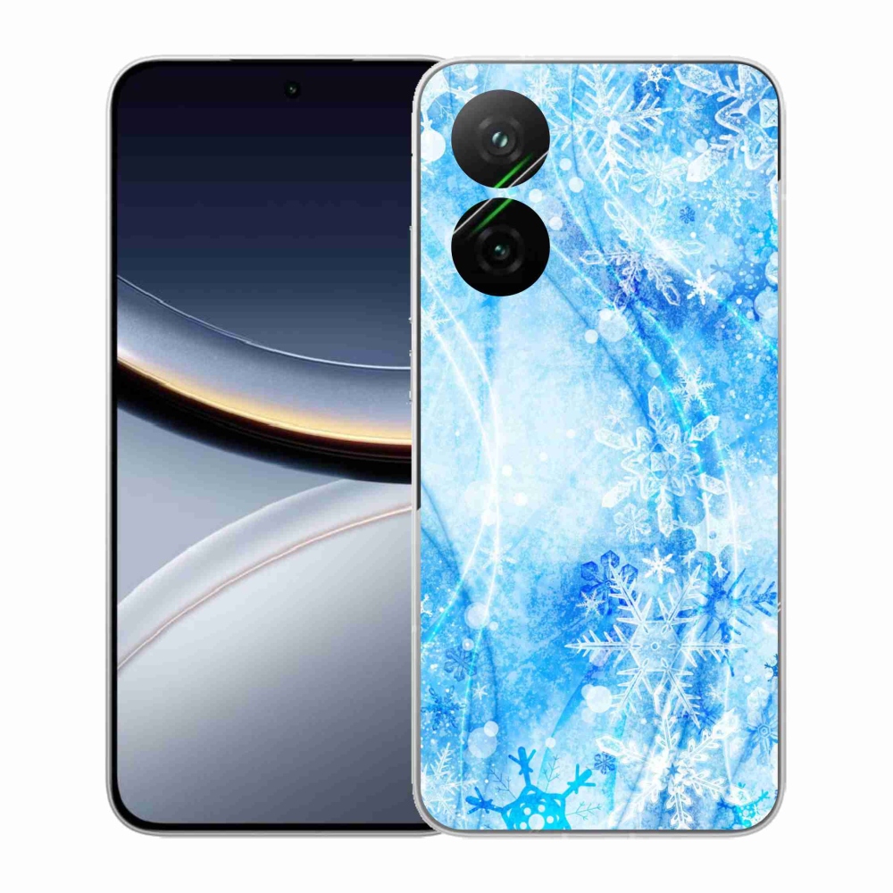 Gélový kryt mmCase na Xiaomi Poco F7 5G - snehové vločky