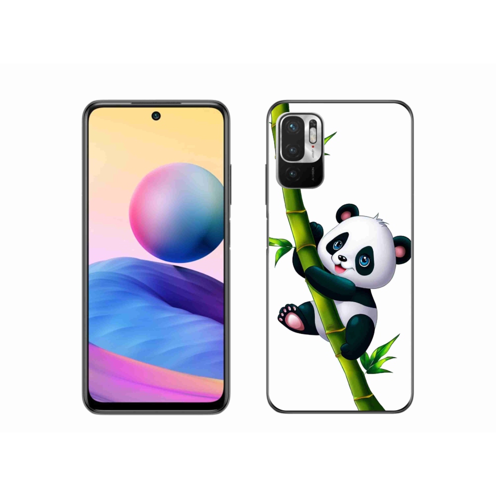 Gélový kryt mmCase na Xiaomi Poco M3 Pro/5G - panda na bambuse