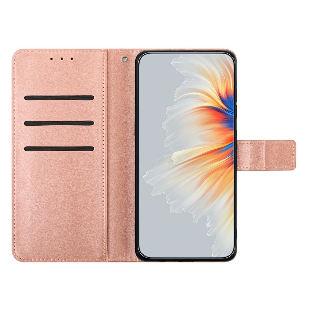 Mandala knižkové púzdro na Xiaomi 15T - ružovozlaté