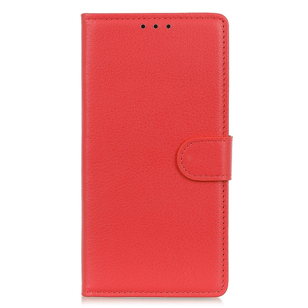 Litchie knižkové puzdro na Xiaomi Redmi 12 4G/5G - červené