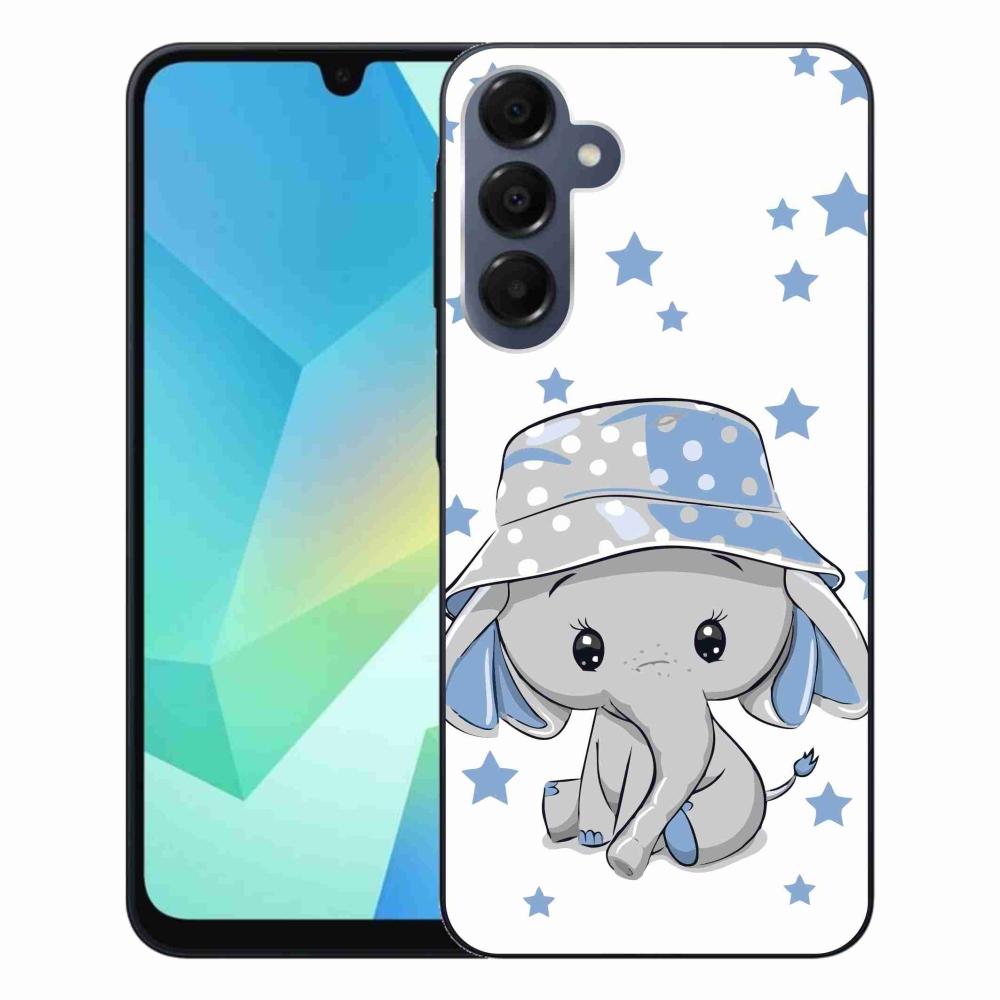 Gélový kryt mmCase na Samsung Galaxy A16 4G/5G - modrý slon