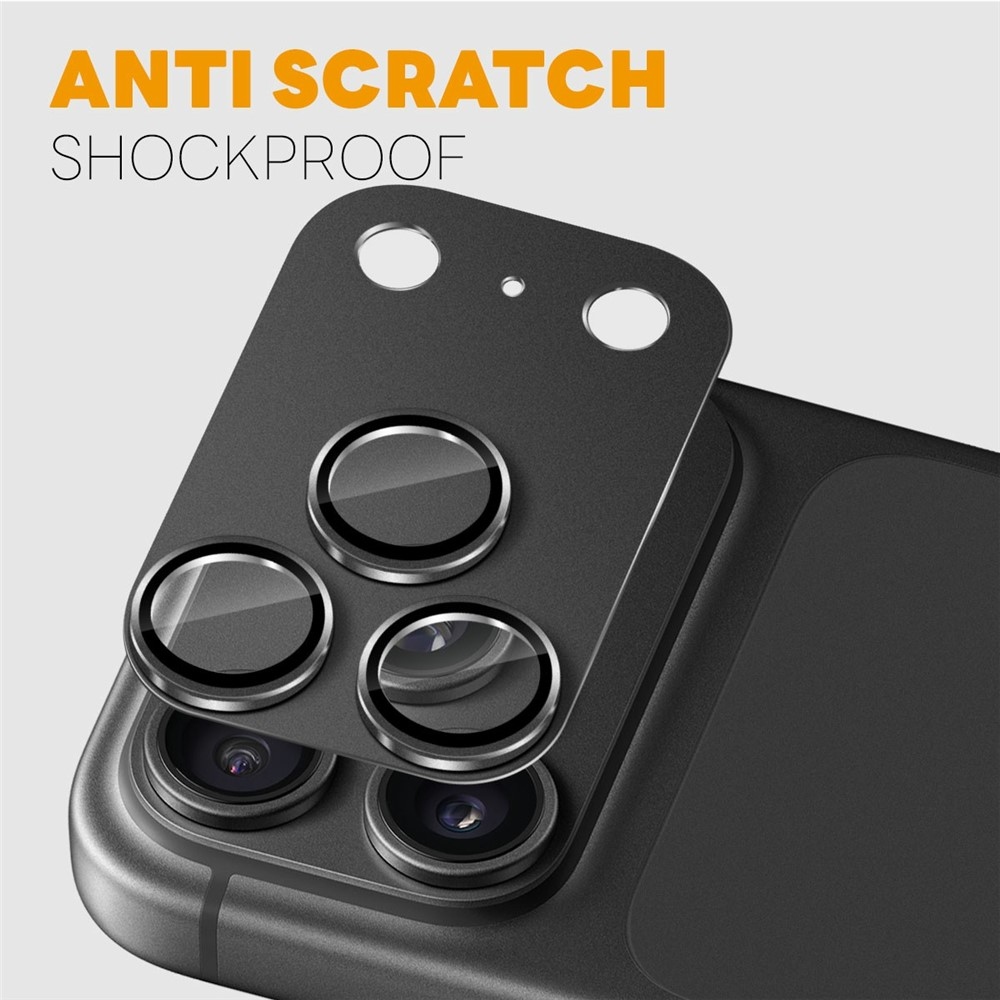 NORTHJO sklo šošovky fotoaparátu na mobil iPhone 18 Pro Max - čierne