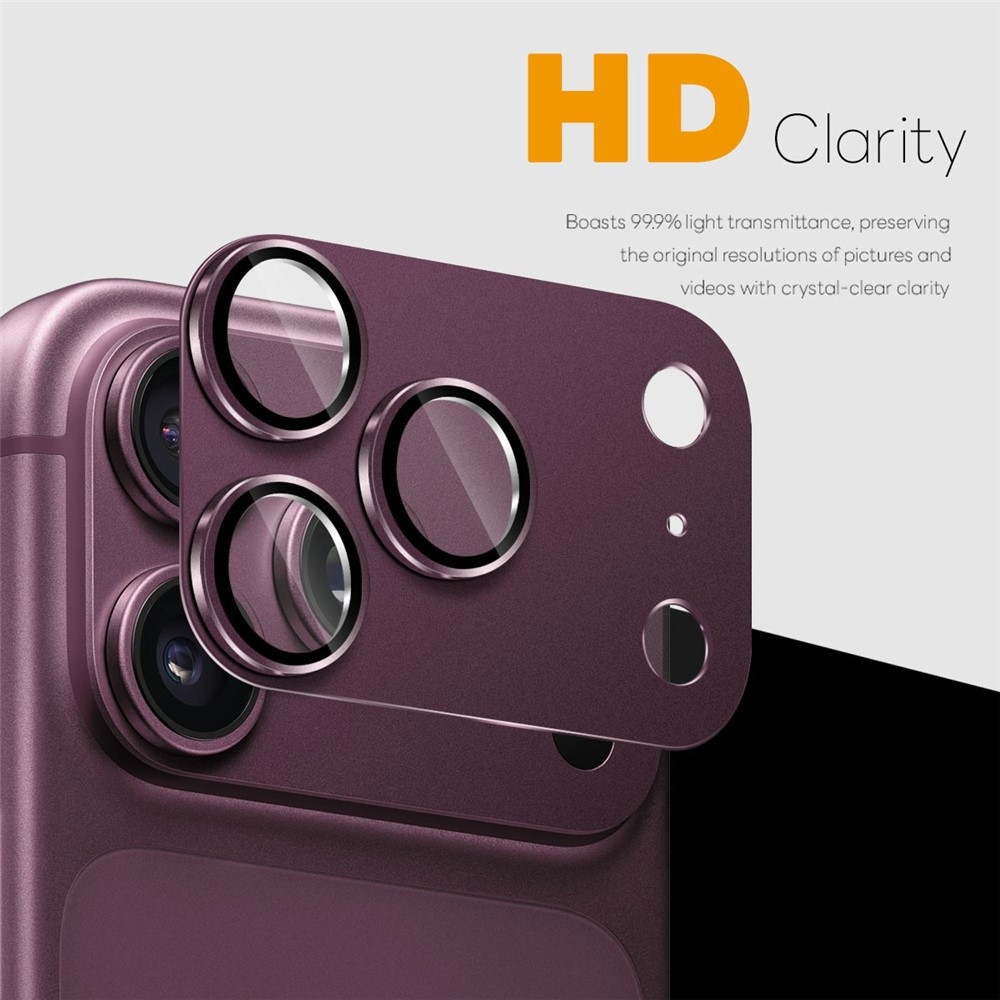 NORTHJO sklo šošovky fotoaparátu na mobil iPhone 18 Pro Max - fialové