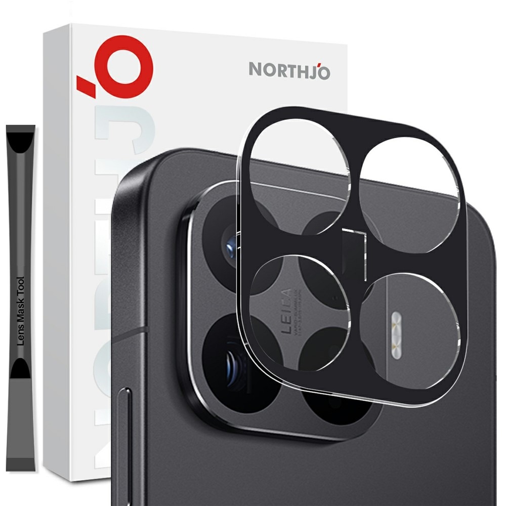 NORTHJO sklo šošovky fotoaparátu na mobil Xiaomi 17T Pro - čierne