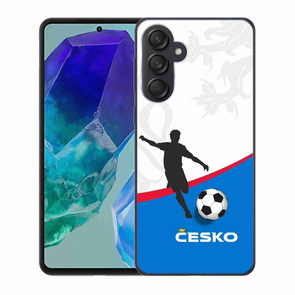 Gélový kryt mmCase na Samsung Galaxy M55 5G - futbal Česko 1