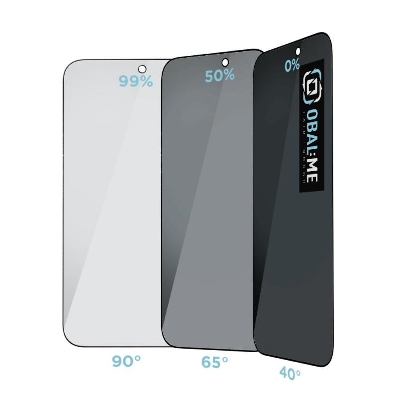 BALENIE:ME Privacy 5D Tempered Glass pre Apple iPhone 17 Pro Max Black