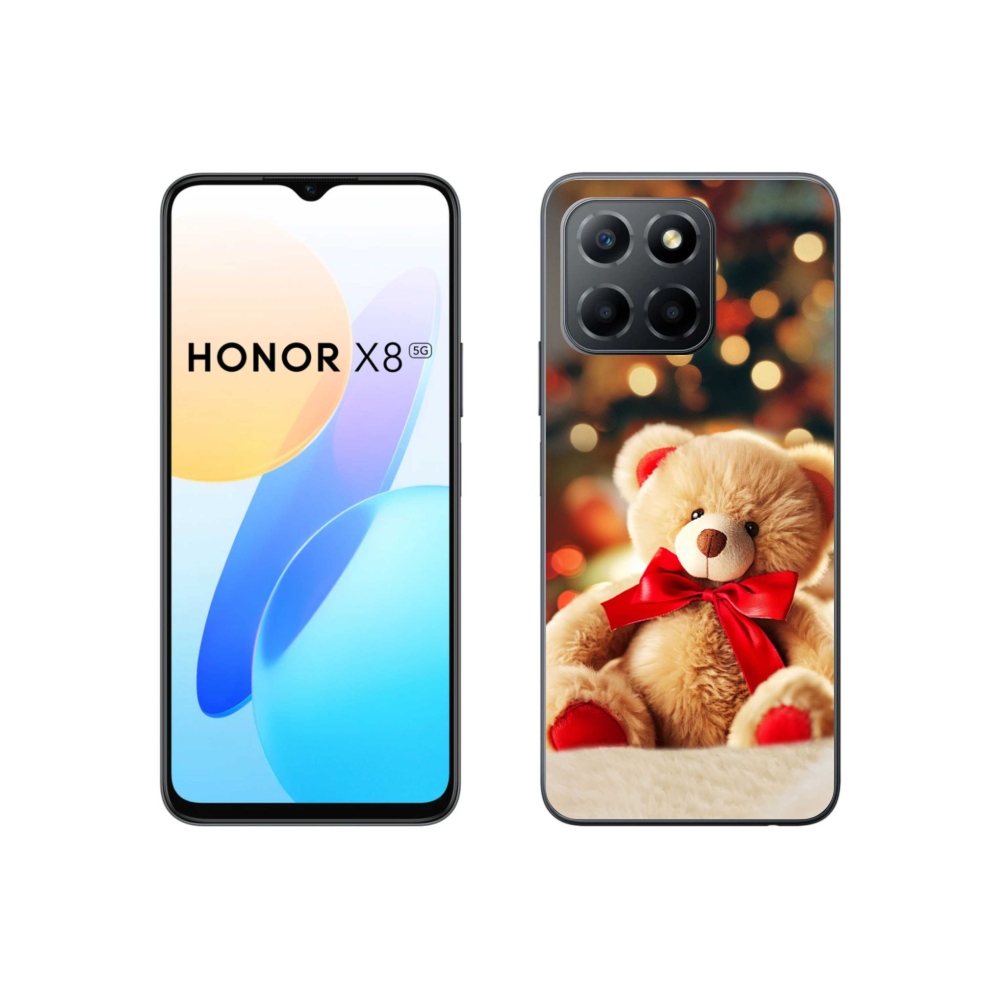 Gélový kryt mmCase na Honor X8 5G/70 Lite 5G - plyšový medvedík