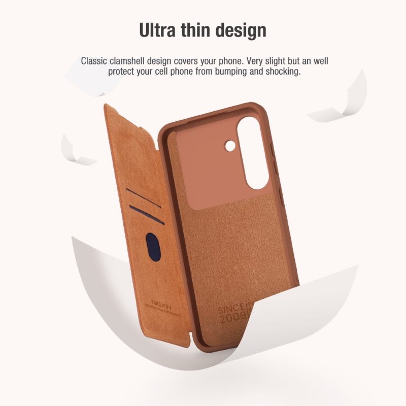Nillkin Qin Book PRO Puzdro pre Samsung Galaxy S25 Black