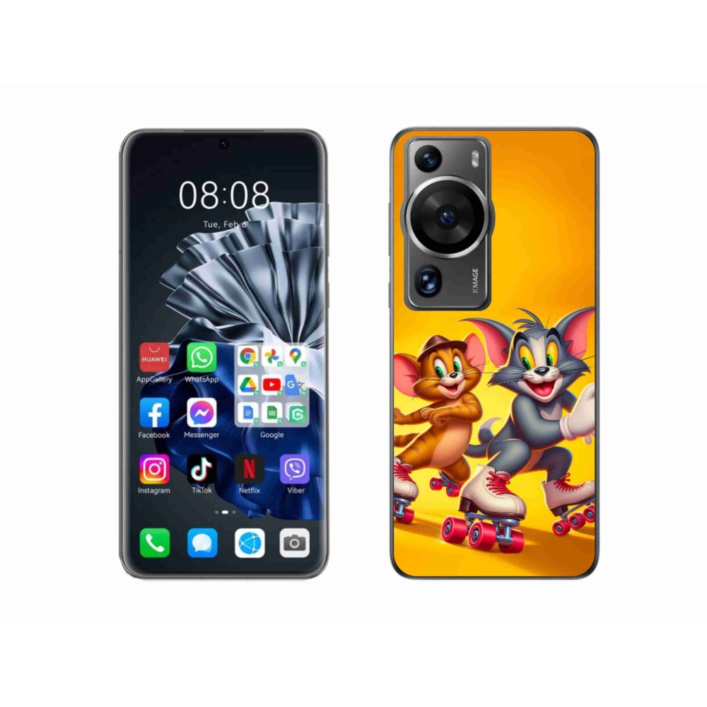 Gélový kryt mmCase na Huawei P60 Pro - tom a jerry