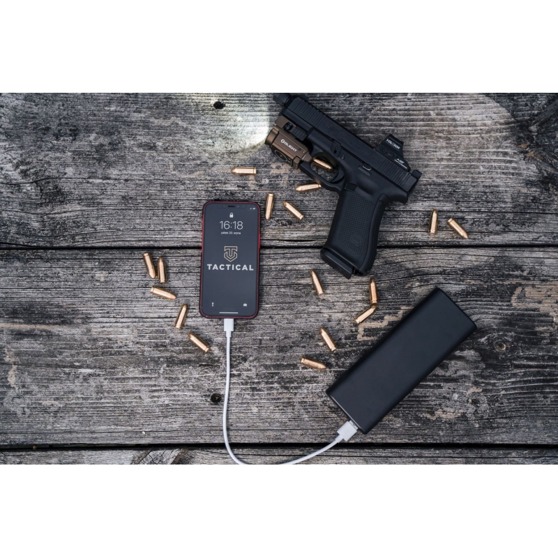 Tactical Smooth Thread Cable USB-A/USB-C 1m Black