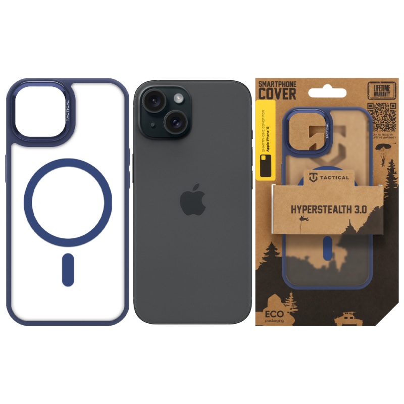 Tactical MagForce Hyperstealth 3.0 Puzdro pre Apple iPhone 15 Deep Blue