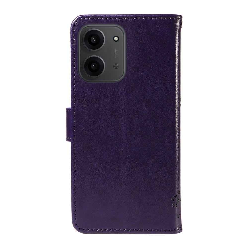 Trees knižkové púzdro na Xiaomi Redmi 15C 4G/5G (173mm) - tmavofialové