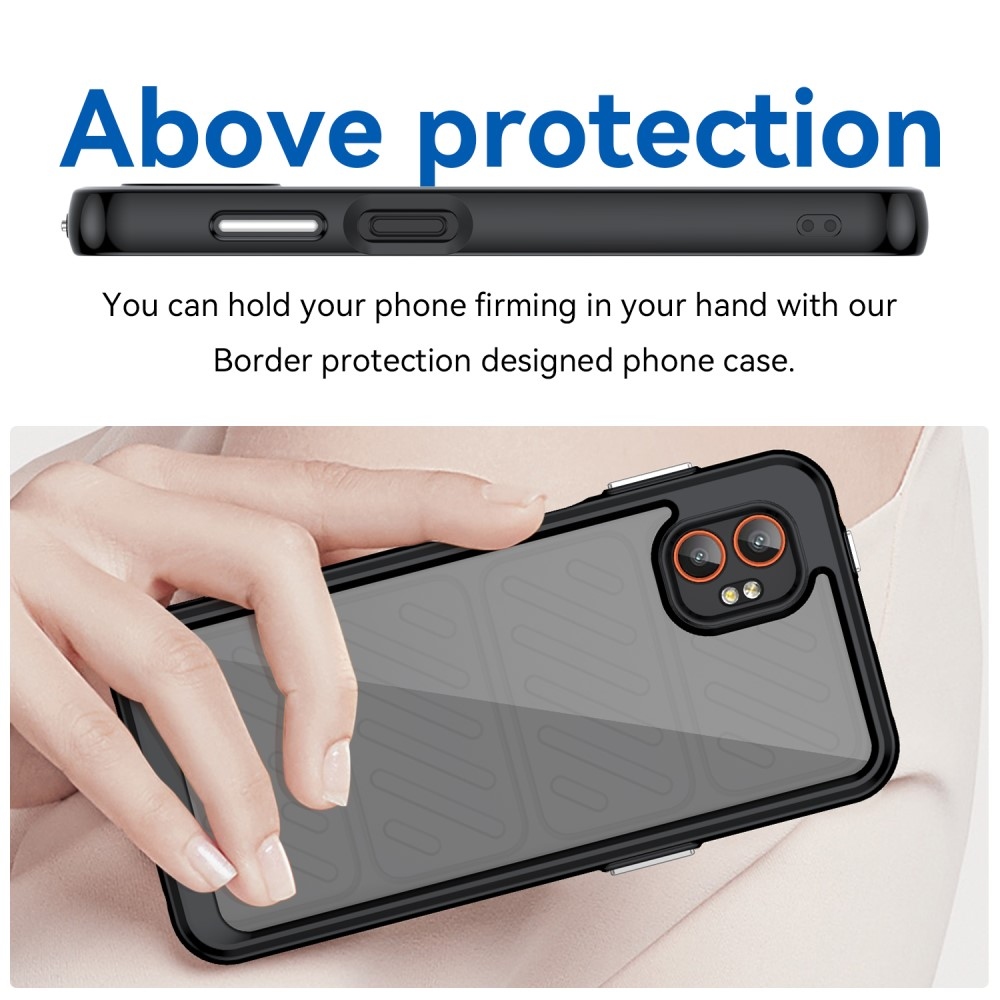 Gélový obal s pevným chrbtom na Samsung Galaxy Xcover 7 Pro - čierne