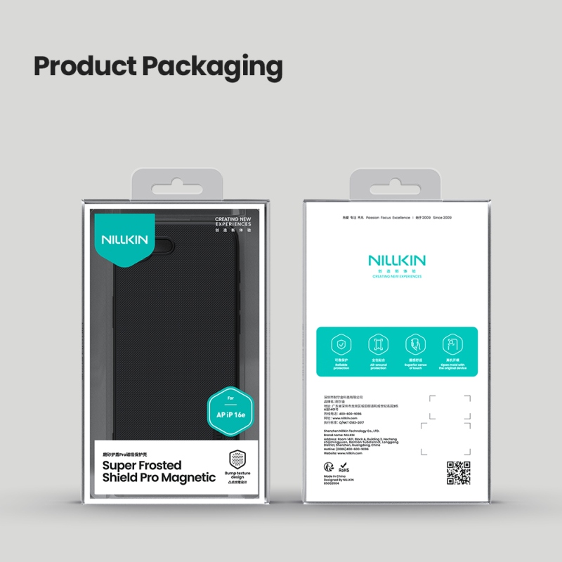 Nillkin Super Frosted PRO Magnetic Zadný Kryt pre Apple iPhone 16e Black