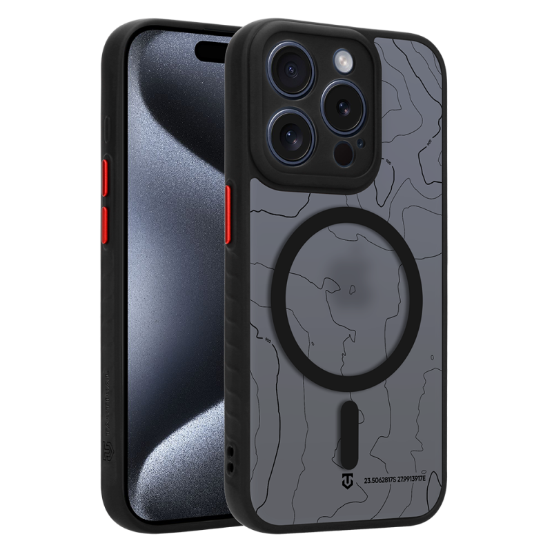 Tactical MagForce Warthog – puzdro pre Apple iPhone 15 Pro v farbe Asphalt