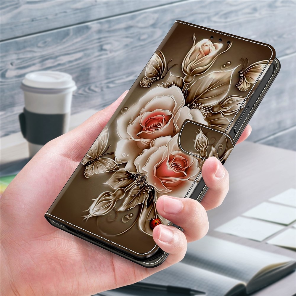 Firmly knižkové púzdro na Samsung Galaxy A17 5G/A26 5G - hnedé ruže
