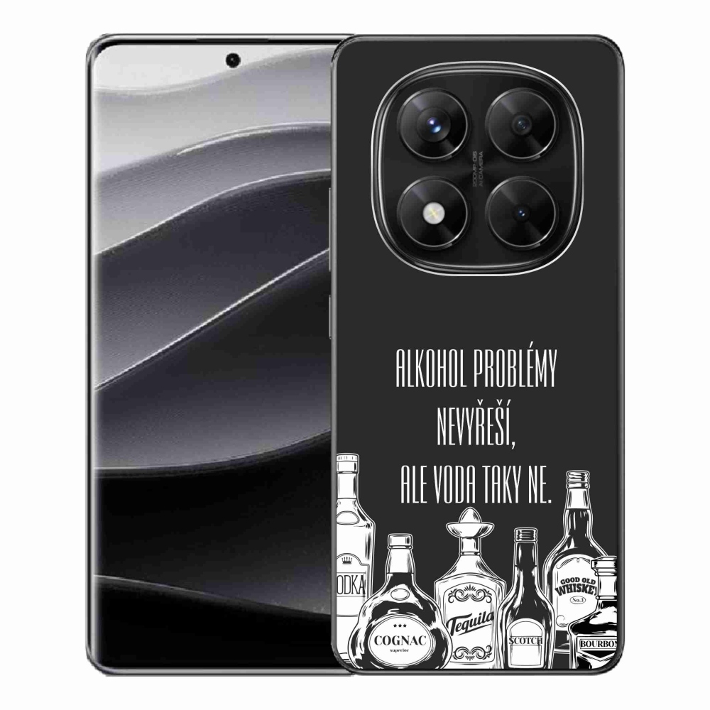 Gélový kryt mmCase na Xiaomi Redmi Note 14 Pro 5G/Poco X7 5G - vtipný text čierne pozadie