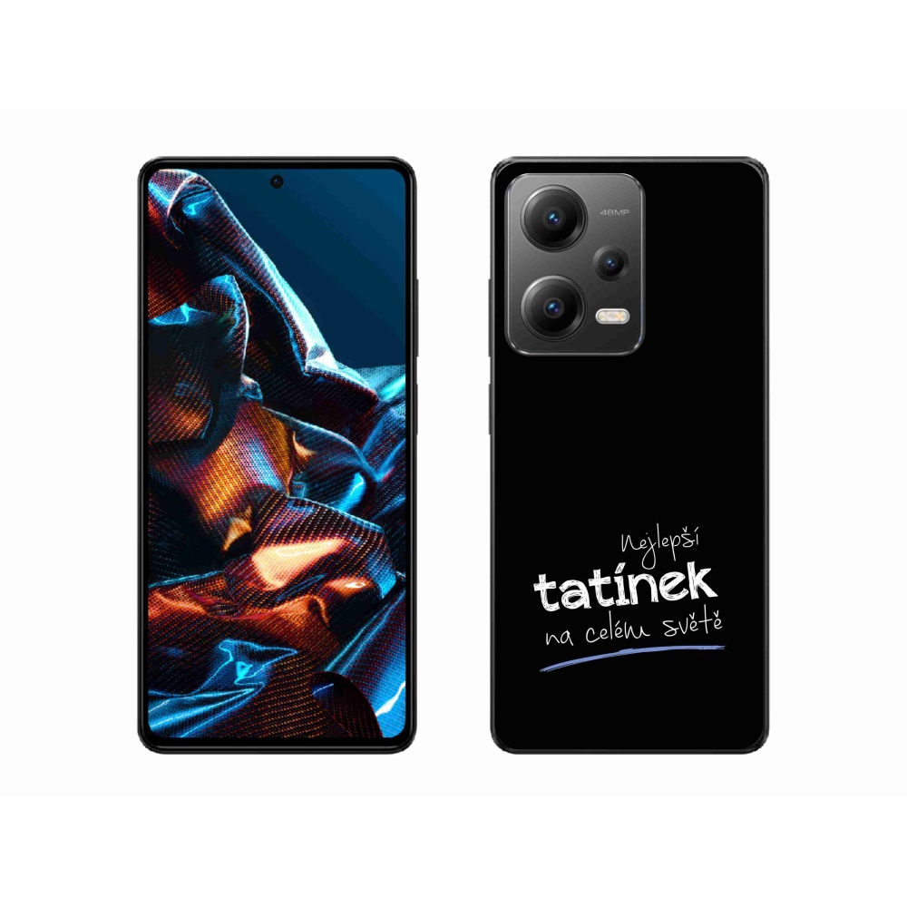 Gélový kryt mmCase na Xiaomi Redmi Note 12 Pro 5G - najlepší otecko 4 čierne pozadie