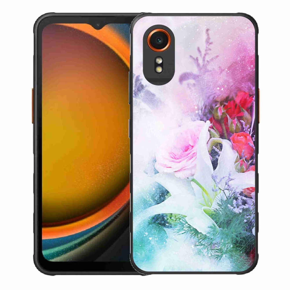 Gélový kryt mmCase na Samsung Galaxy Xcover 7 - kvety 4