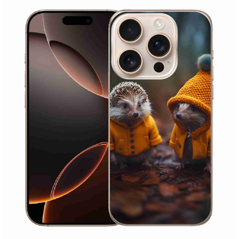 Gélový kryt mmCase na iPhone 16 Pro Max - ježkovia