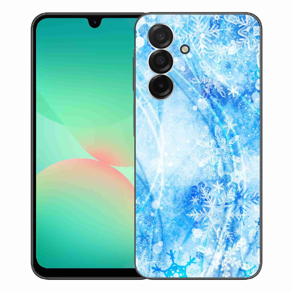 Gélový kryt mmCase na Samsung Galaxy A26 5G - snehové vločky