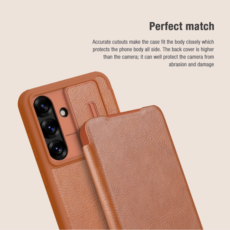 Nillkin Qin Book PRO Puzdro pre Samsung Galaxy S25 Black