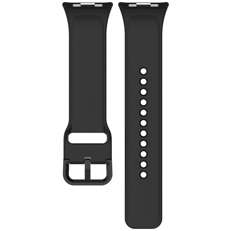 Taktický silikónový remienok pre hodinky Xiaomi Redmi Watch 4/5/6 – čierny