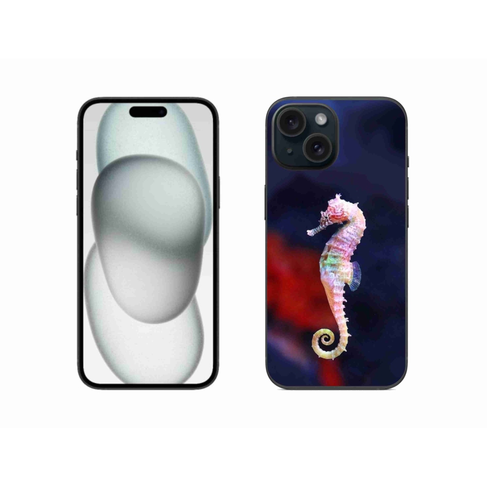 Gélový kryt mmCase na iPhone 15 - morský koník