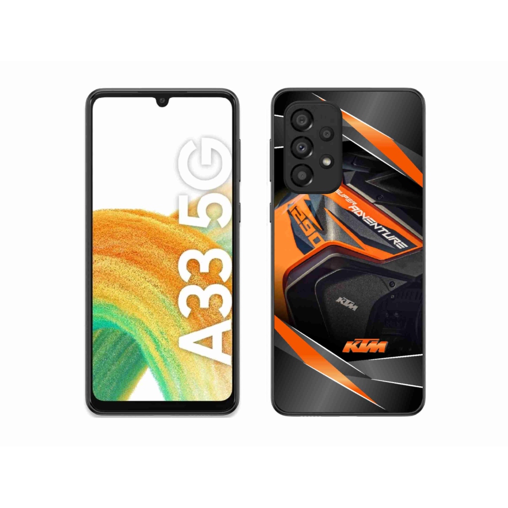 Gélový kryt mmCase na Samsung Galaxy A33 5G - motorka ktm