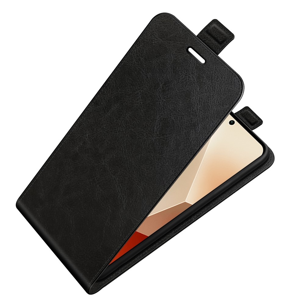 Vertical flipové púzdro na Xiaomi Redmi Note 13 5G - čierne