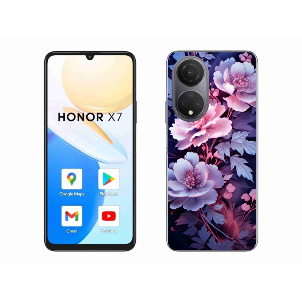 Gélový kryt mmCase na Honor X7 - kvety 11