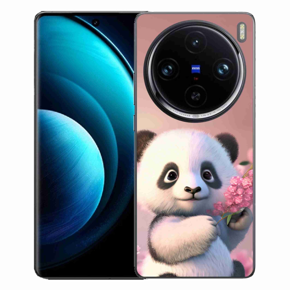 Gélový kryt mmCase na Vivo X100 Pro 5G - roztomilá panda