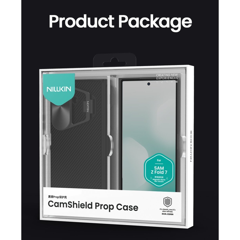 Nillkin CamShield Prop Zadný kryt s magnetickým otvorom na pero pre Samsung Galaxy Z Fold 7 Black