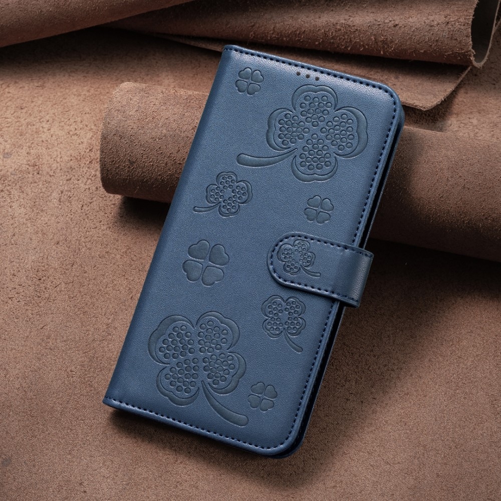 Clover knižkové púzdro na Samsung Galaxy S25 Edge - modré