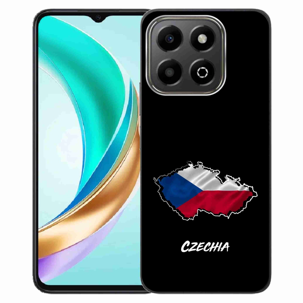 Gélový kryt mmCase na Honor X6b - Czechia čierne pozadie
