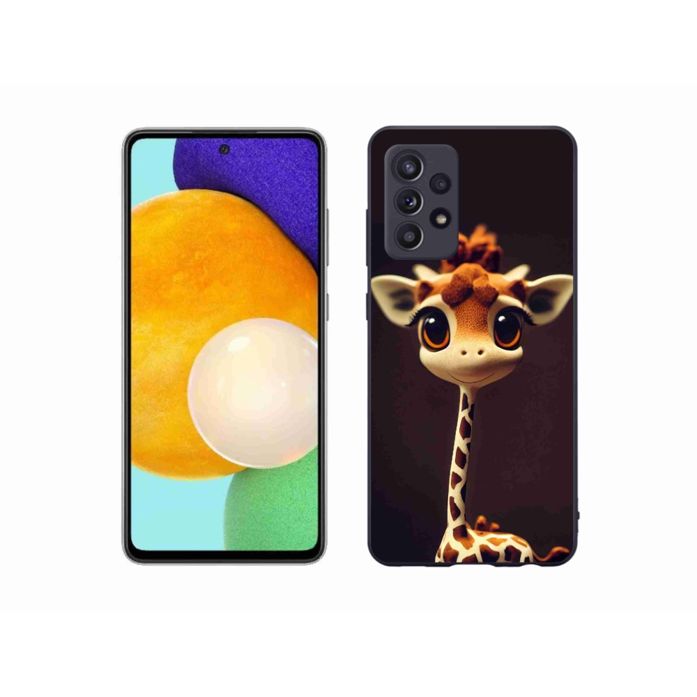 Gélový kryt mmCase na Samsung Galaxy A52/A52 5G - malá žirafa