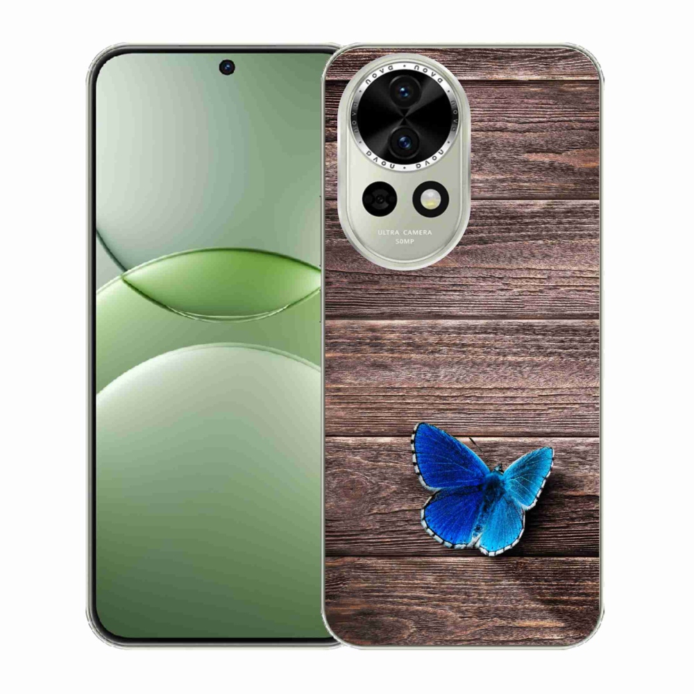 Gélový kryt mmCase na Huawei Nova 13 5G - modrý motýľ 1