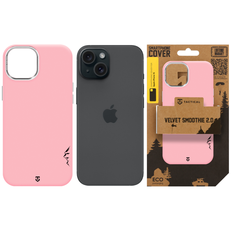 Tactical MagForce Velvet Smoothie 2.0 – puzdro pre Apple iPhone 15 Pink Panther