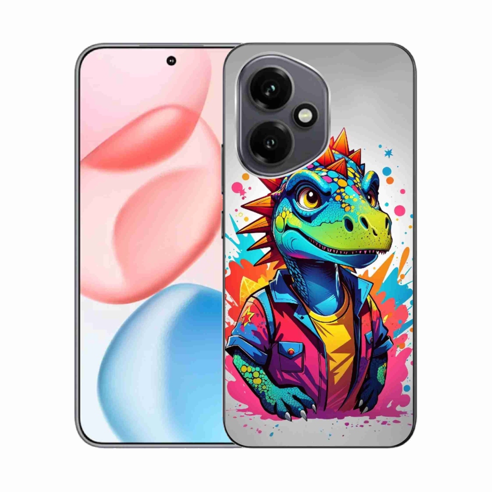 Gélový kryt mmCase na Honor 400 - farebný dinosaurus
