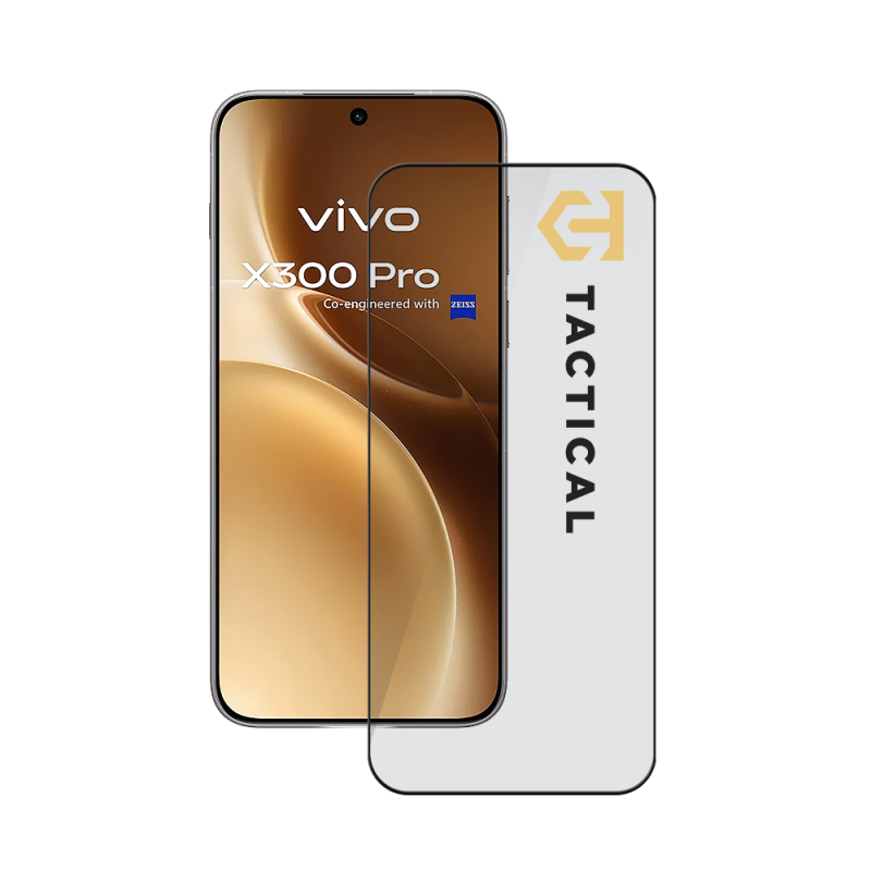 Taktický sklenený štít 5D sklo pre Vivo X300 Pro Black