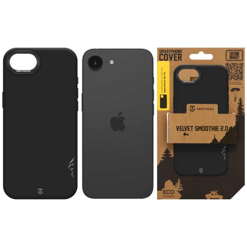 Tactical MagForce Velvet Smoothie 2.0 – puzdro pre Apple iPhone 16e/17e v farbe Asphalt
