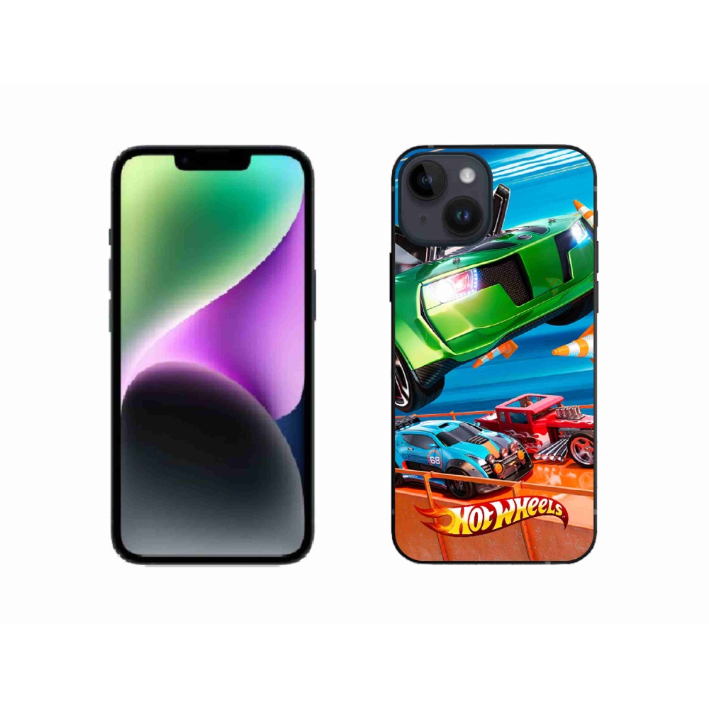 Gélový kryt mmCase na iPhone 14 - hot wheels 1