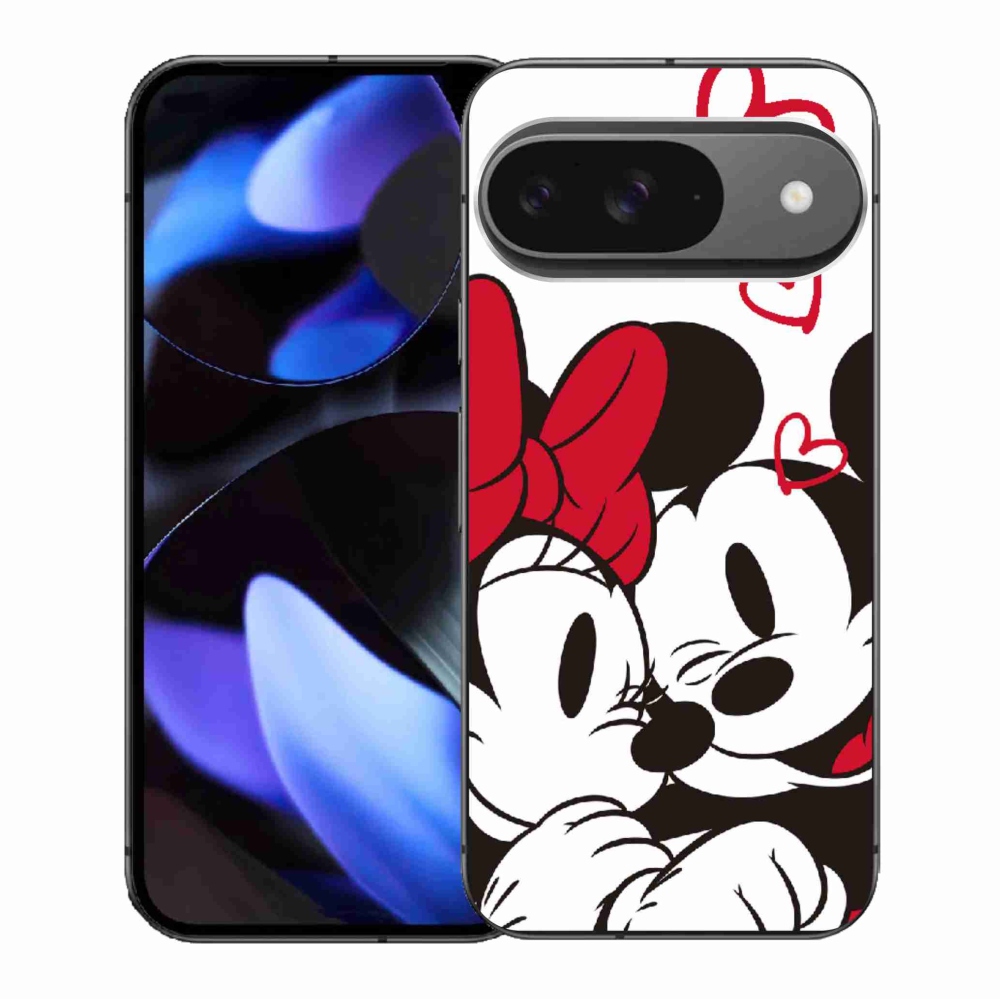 Gélový kryt mmCase na Google Pixel 9/9 Pro - minnie a mickey