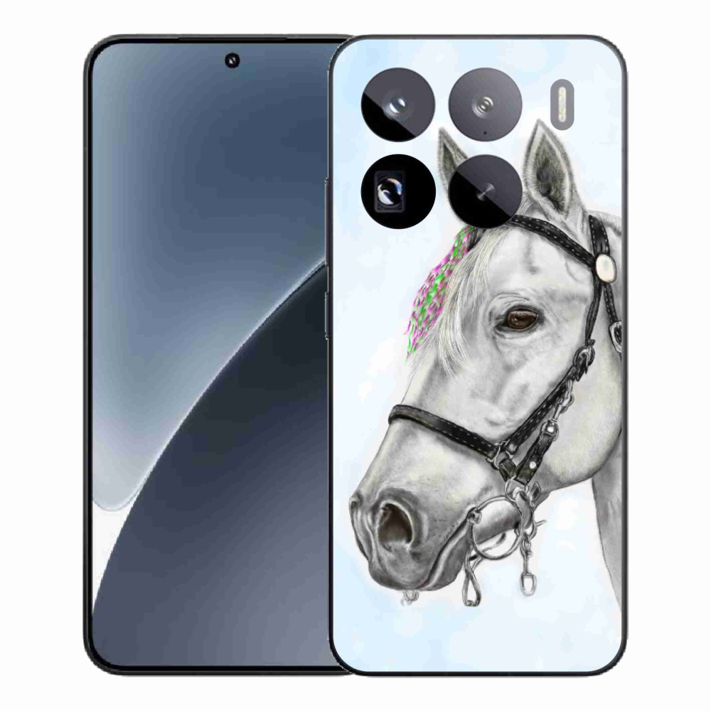 Gélový kryt mmCase na Xiaomi 15 Pro - biely kôň 1