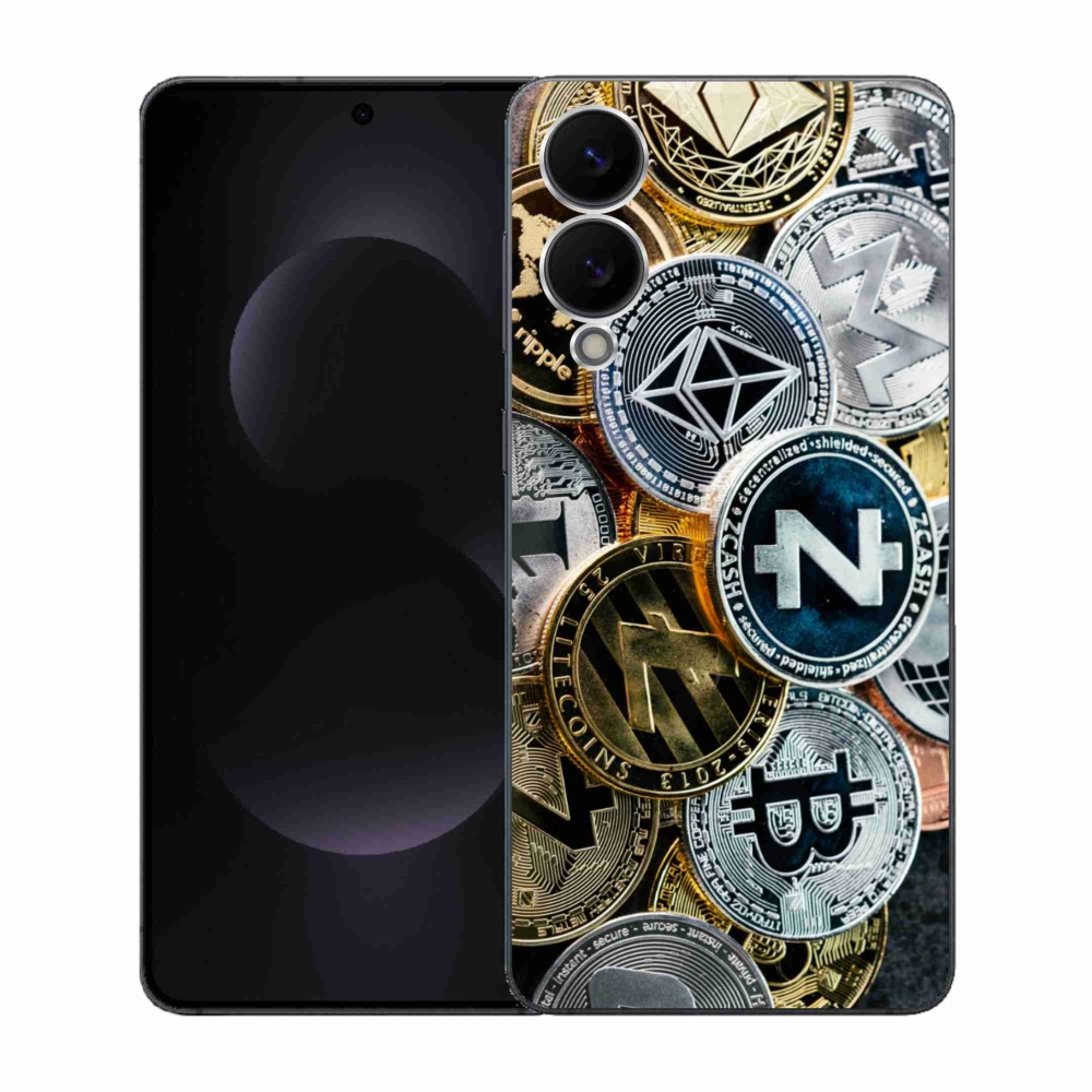Gélový kryt mmCase na Samsung Galaxy S25 Edge - kryptomeny