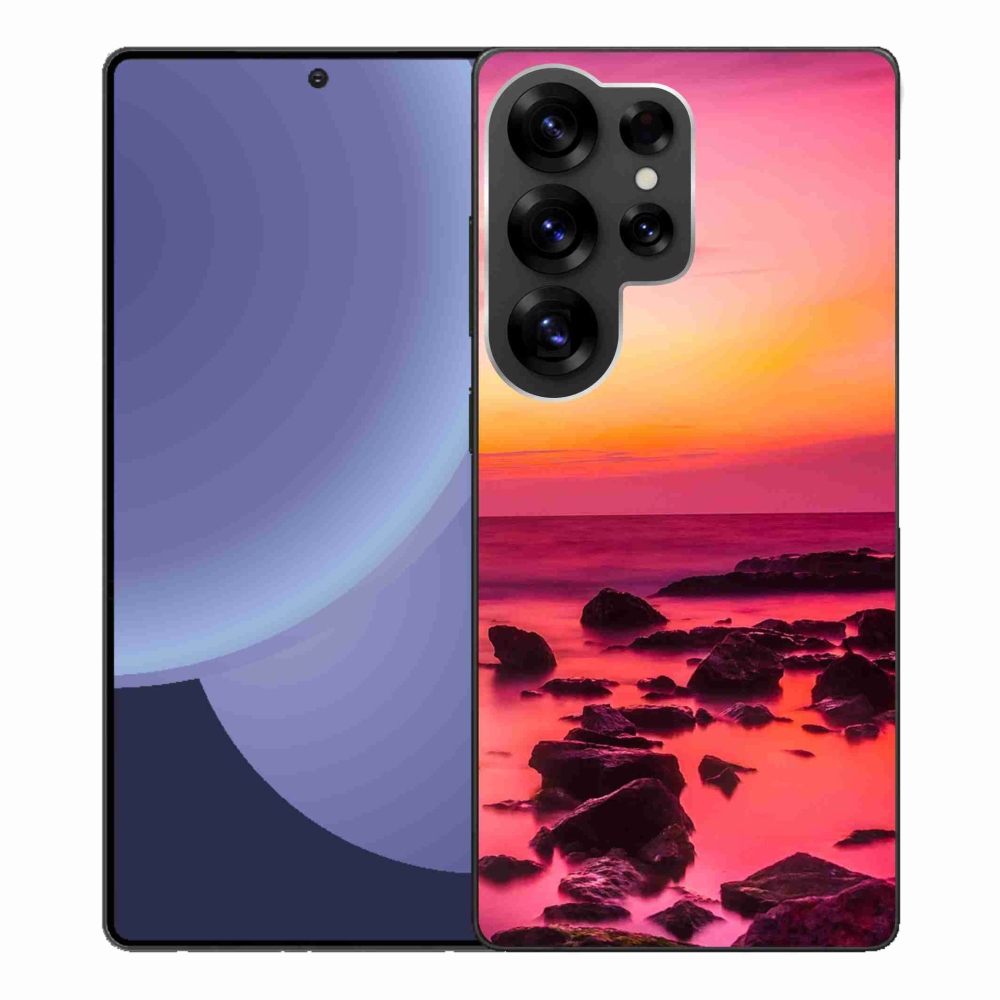 Gélový kryt mmCase na Samsung Galaxy S25 Ultra - more a žiara