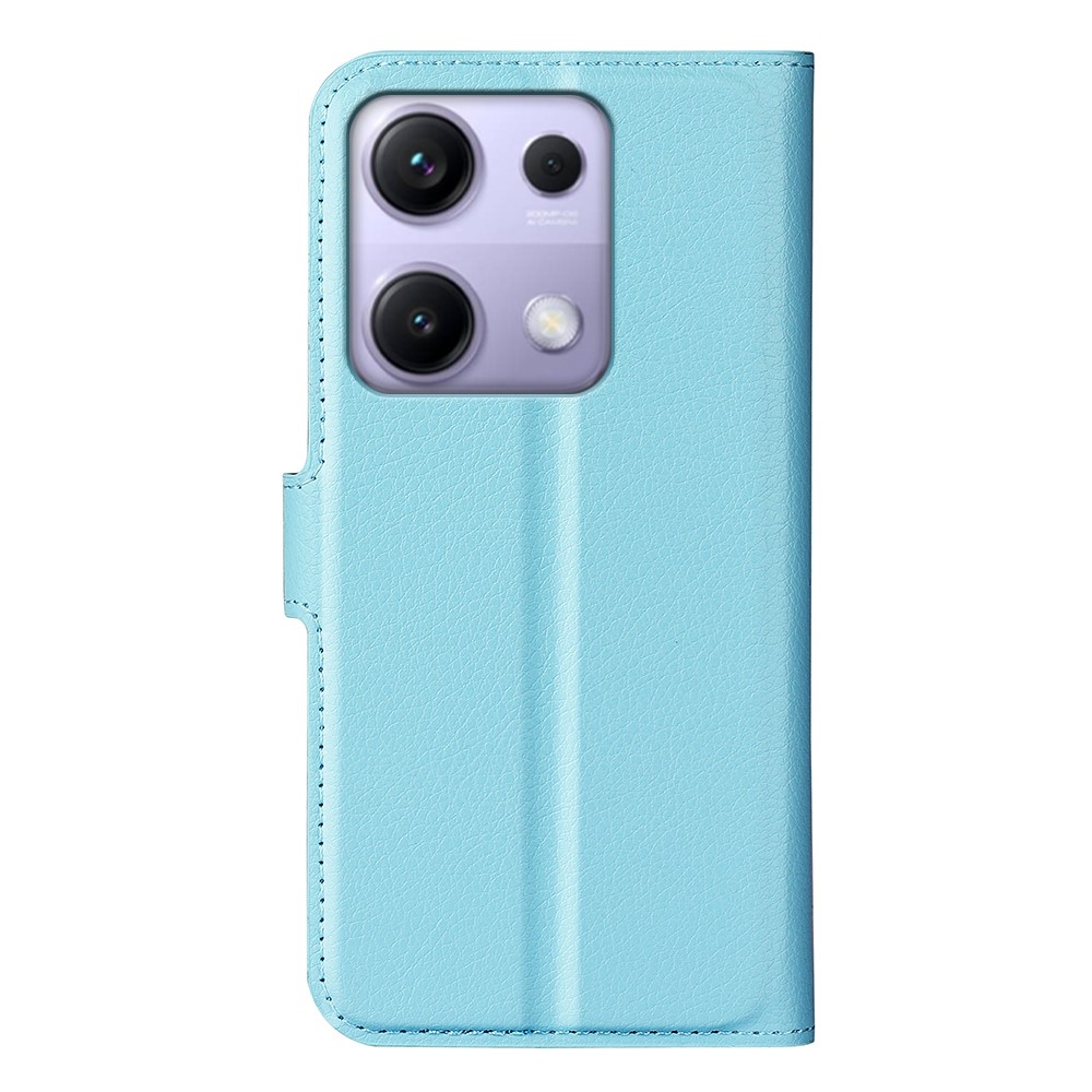 Litchi knižkové puzdro na Xiaomi Redmi Note 14S - modré