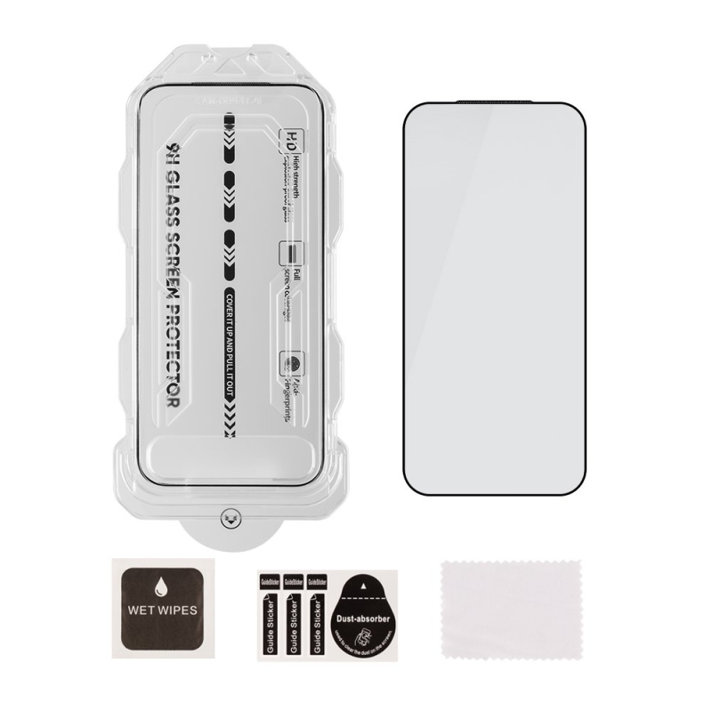 OBAL:ME 5D tvrdené sklo s aplikátorom pre Apple iPhone 17 Pro Max/18 Pro Max, čierne
