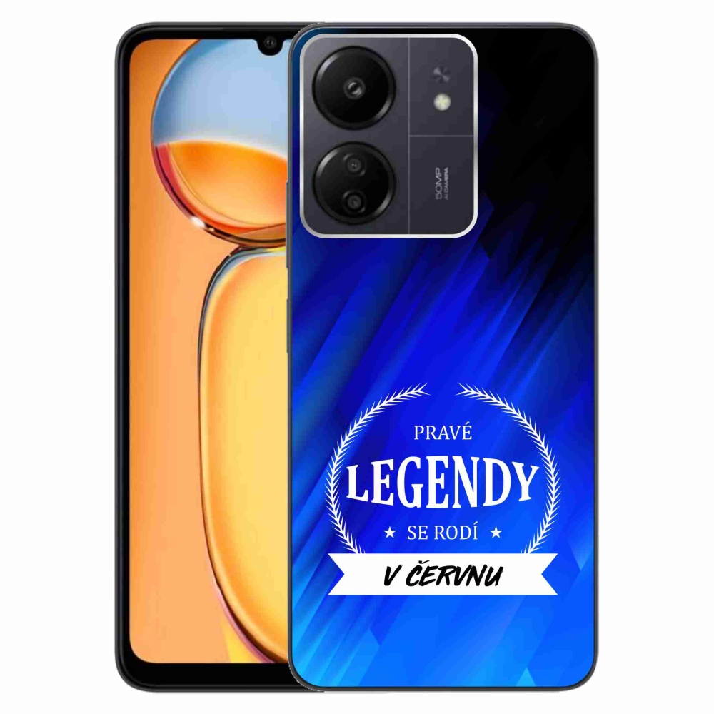 Gélový kryt mmCase na Xiaomi Poco C65/Redmi 13C - legendy v júni modré pozadí