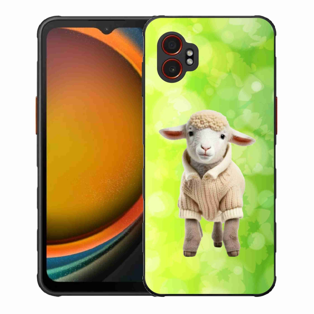 Gélový kryt mmCase na Samsung Galaxy Xcover 7 Pro - jahňa vo svetri